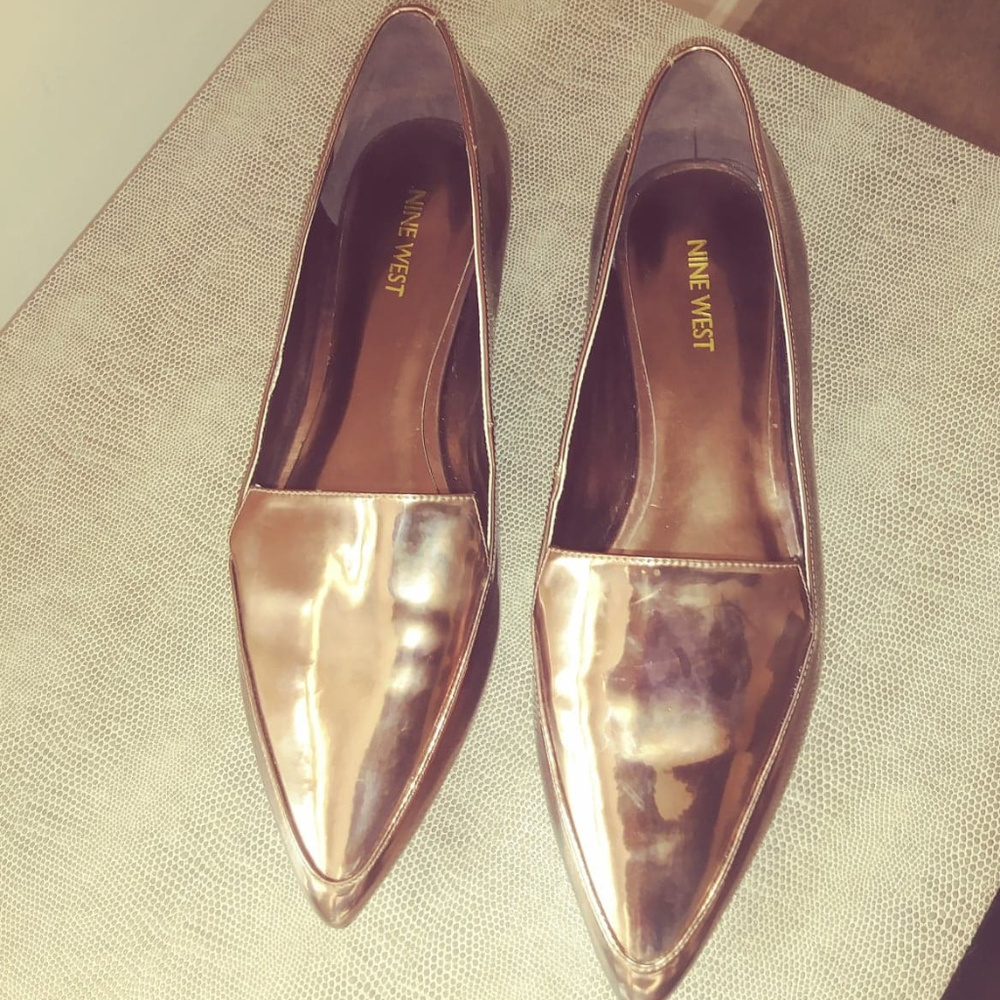 NINE WEST POINTED POINTY TOE FLAT SHOES